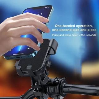 [CRUSH] Giá đỡ điện thoại xe đạp, chống sốc 360° Giá đỡ điện thoại di động có thể xoay được, Giá đỡ điện thoại di động đa năng có thể điều chỉnh chống trượt chuyên nghiệp Đi xe đạp ngoài trời