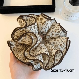 NETDWELL Big Satin Scrunchies, Dây buộc tóc voan hoa cổ điển, Phụ kiện tóc màu nâu mịn Giá đỡ đuôi ngựa đàn hồi Sử dụng hàng ngày