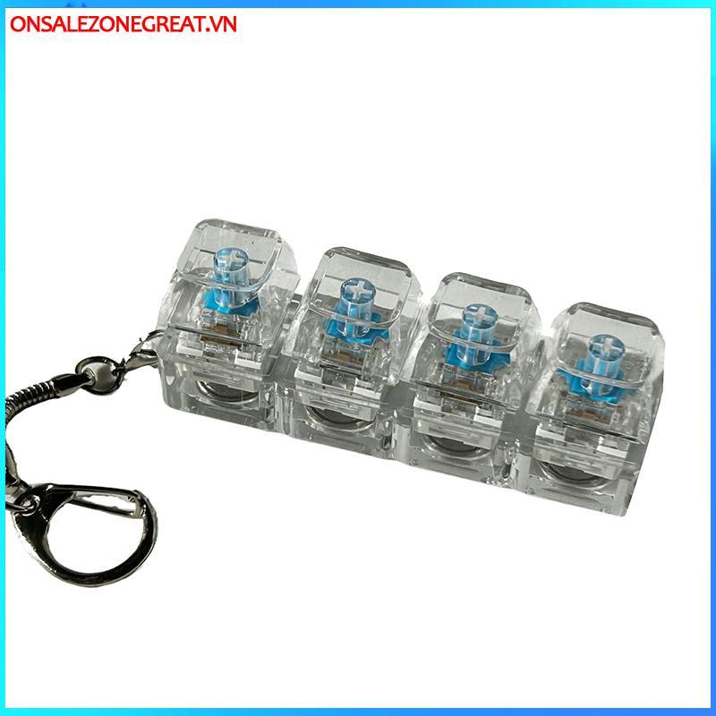 Ons 4 / 9 Phím Bàn Phím Cơ Máy Kiểm Tra Trục Bàn Phím LED Đồ Chơi Chìa Khóa Giảm Căng Thẳng DIY Fidget Nút Keycap Fidget Móc Khóa Đồ Chơi Quà Tặng Tại