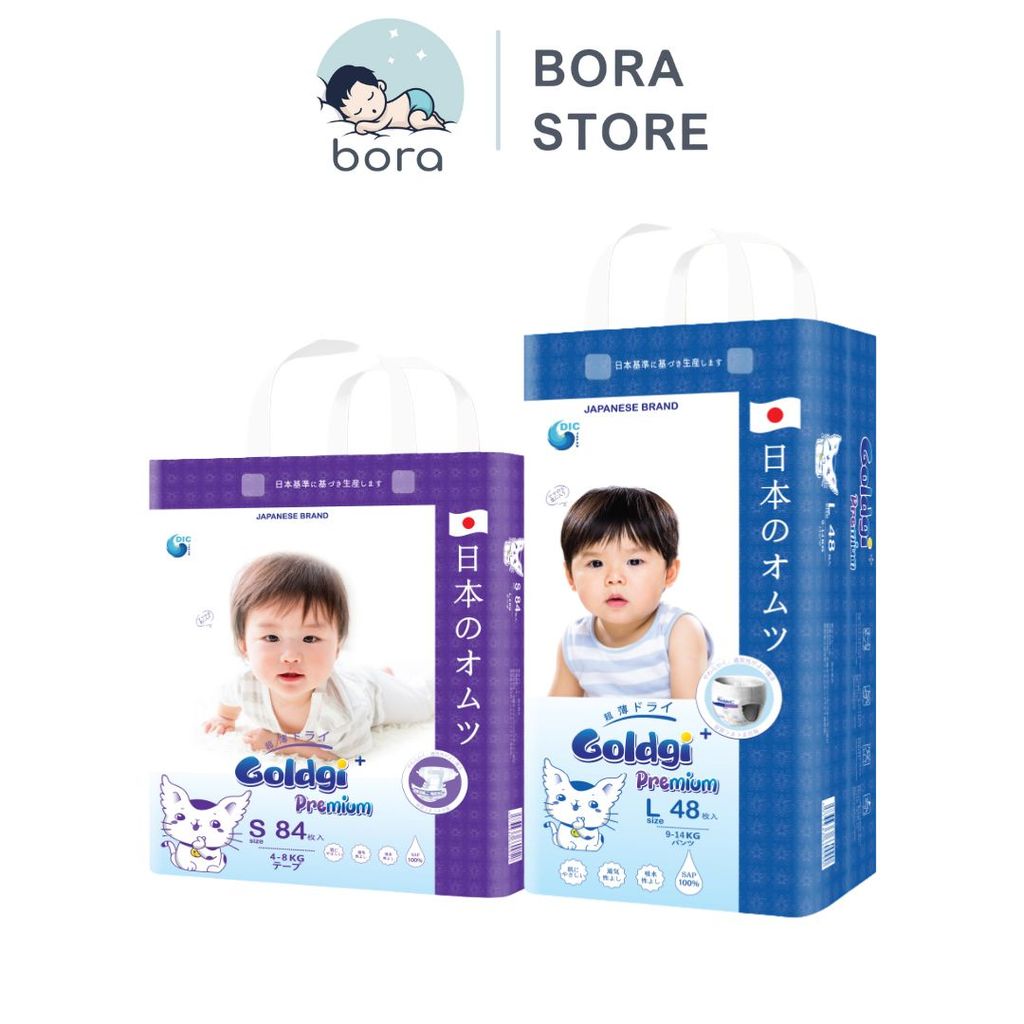 Bỉm Goldgi Premium Nhật Bản dòng cao cấp, thấm hút vượt trội