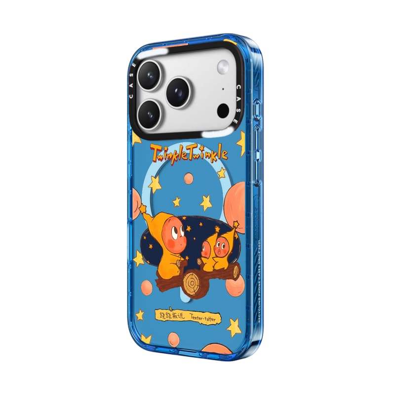 CASECASE X Twinkle Twinkle Case Đen / Xanh da trời / Hồng Bộ sưu tập kẹo Fizz Màu sắc Rõ ràng Cứng Từ tính Vỏ tác động cho Apple IPhone 13 14 15 16 17Pro Max Plus Có Hộp