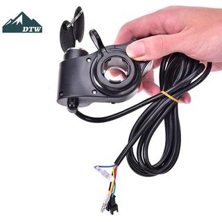 DTW Xe Đạp Ngón Tay Cái Tiết Lưu Có Công Tắc Nguồn Màn Hình LCD Công Tắc Tay Cầm Tay Cầm Thể Thao