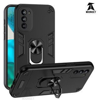 Dành Cho Motorola Moto G52 2022 / G82 / G71s Ốp điện thoại Chiến Binh Thiết Kế Lưng Cứng Có Giá Đỡ Nhẫn Chống Sốc Mềm TPU Nâng Cạnh Vỏ Mỏng
