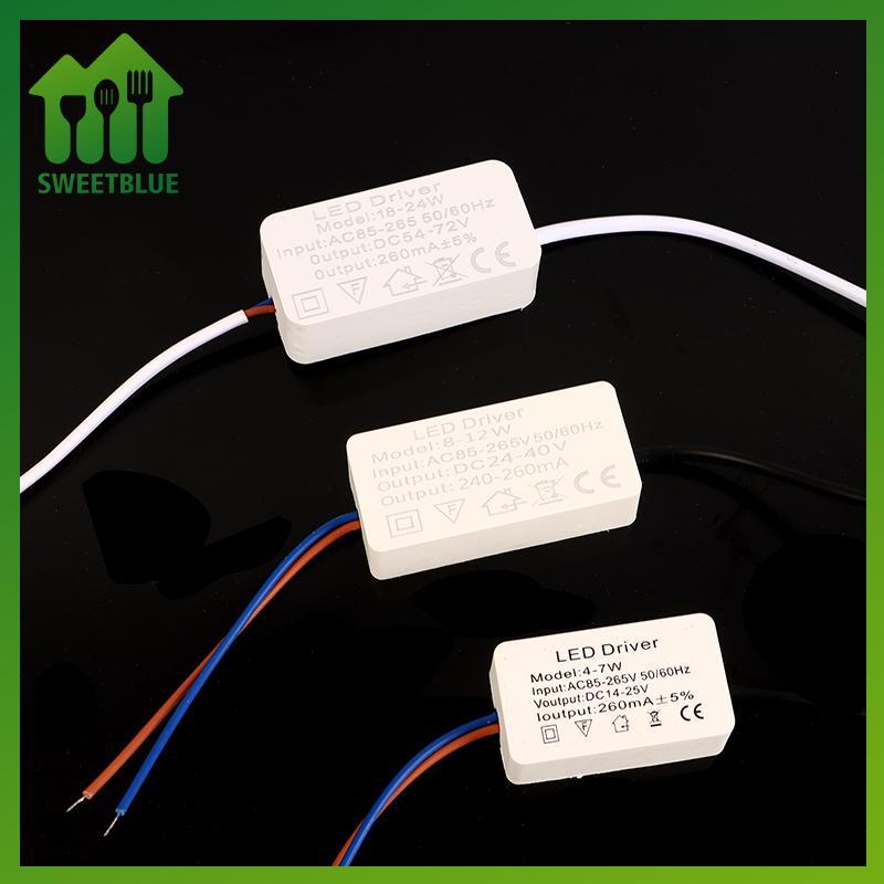 SWEET 1PC 1-3W 3-5W 4-7W 8-12W12-18W 18-24W LED Driver Light Transformer Bộ chuyển đổi nguồn điện không đổi Dải đèn LED Driver Power n