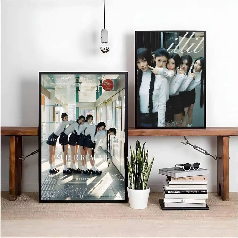 Kpop ILLIT Canvas Poster Không Khung Nghệ Thuật Trang Trí Tường Cho Phòng Khách Trang Trí Nhà Cửa