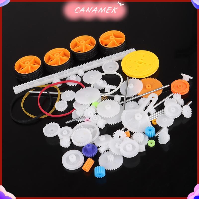 CANAMEK 78 Chiếc Hộp Số Đồ Chơi robot Động Cơ Nhựa Bánh Răng DIY Mô Hình Phụ Kiện CSF