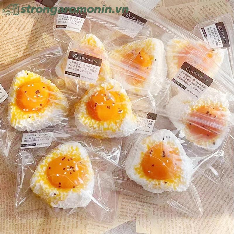 ST Handmade Silicone Mô Phỏng Trứng Squishy Đồ Chơi Để Giảm Căng Thẳng Sáng Tạo ST