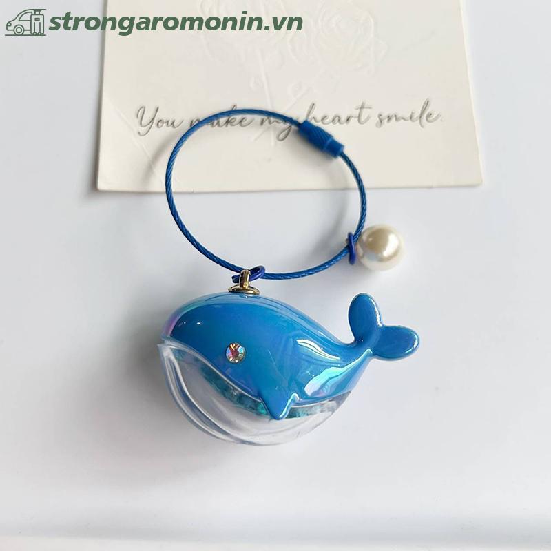 ST Cá Voi Dễ Thương Cá Heo Móc Khóa Động Vật Biển Búp Bê Kawaii Móc Khóa Xe Móc Chìa Khóa Phụ Kiện Dành Cho Nam Nữ Cặp Đôi Túi Trang Sức ST