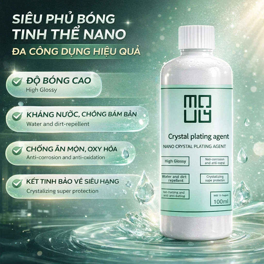 【Đánh Bóng Bền Vững】Dung Dịch Tinh Thể Nano GKTK Đánh Bóng Đá/Tăng Sáng & Phục Hồi Bề Mặt/Chất Làm Bóng Đá Granite & Cẩm Thạch/Lớp Phủ Chống Bám Bẩn Cho Bàn Bếp Đá/Keo Bảo Vệ Bề Mặt Gạch Đá