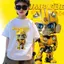 áo cửa shop cotton 3-12 Bumblebee Teen Male em trẻ áo 90-150cm