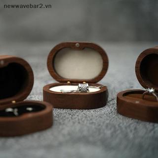 [Mới] Hộp đựng nhẫn cưới mộc mạc Đám cưới Valentine Lễ kỷ niệm đính hôn Hộp đựng nhẫn trang sức.