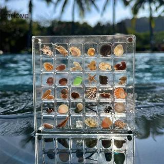 ZTHOME Acrylic Từ Seashell Hộp Trưng Bày Seashell Rõ Ràng Sao Biển Trượng Tổ Chức 36 / 64 / 100 Lưới Mini Seashell Hộp Bảo Quản HOT