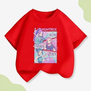 Áo thun ngắn tay kiểu Mỹ dành cho bé gái, in hình nhân vật truyện tranh K-pop Witcher Girls, thoải mái khi mặc.