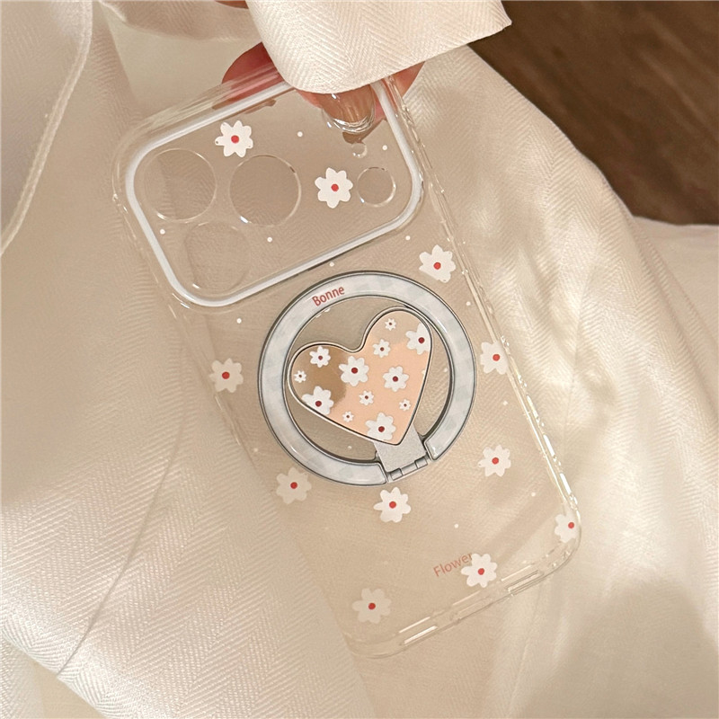 Ốp điện thoại TPU họa tiết hoa trắng cho iPhone 17 Pro Max