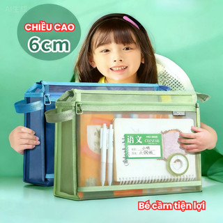 Túi Lưới Trong Suốt A4 Đựng Tài Liệu Chống Nước Có Khóa Kéo, Túi Đựng Hồ Sơ Văn Phòng Tiện Lợi