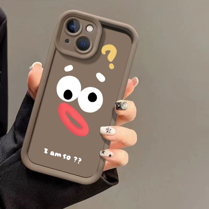 Tương thích với Redmi Note 14S 14 Pro + Redmi K70 K60 K50 K40 K70E K40S Ốp Điện Thoại Hoạt Hình Dễ Thương Dấu Câu Hỏi Vịt Silicon Mềm
