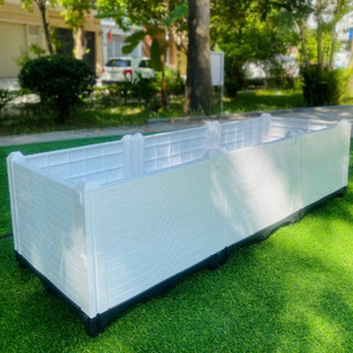 Chậu ghép thông minh HDPE/PP 150x50x39cm: Thẩm mỹ, kết cấu chắc, dễ lắp đặt, phù hợp mọi cây trồng.