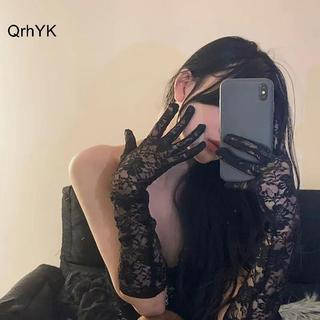 Thời Trang Nhà Máy - Găng Tay Ren Lưới Cho Nữ, Phong Cách Gothic Retro