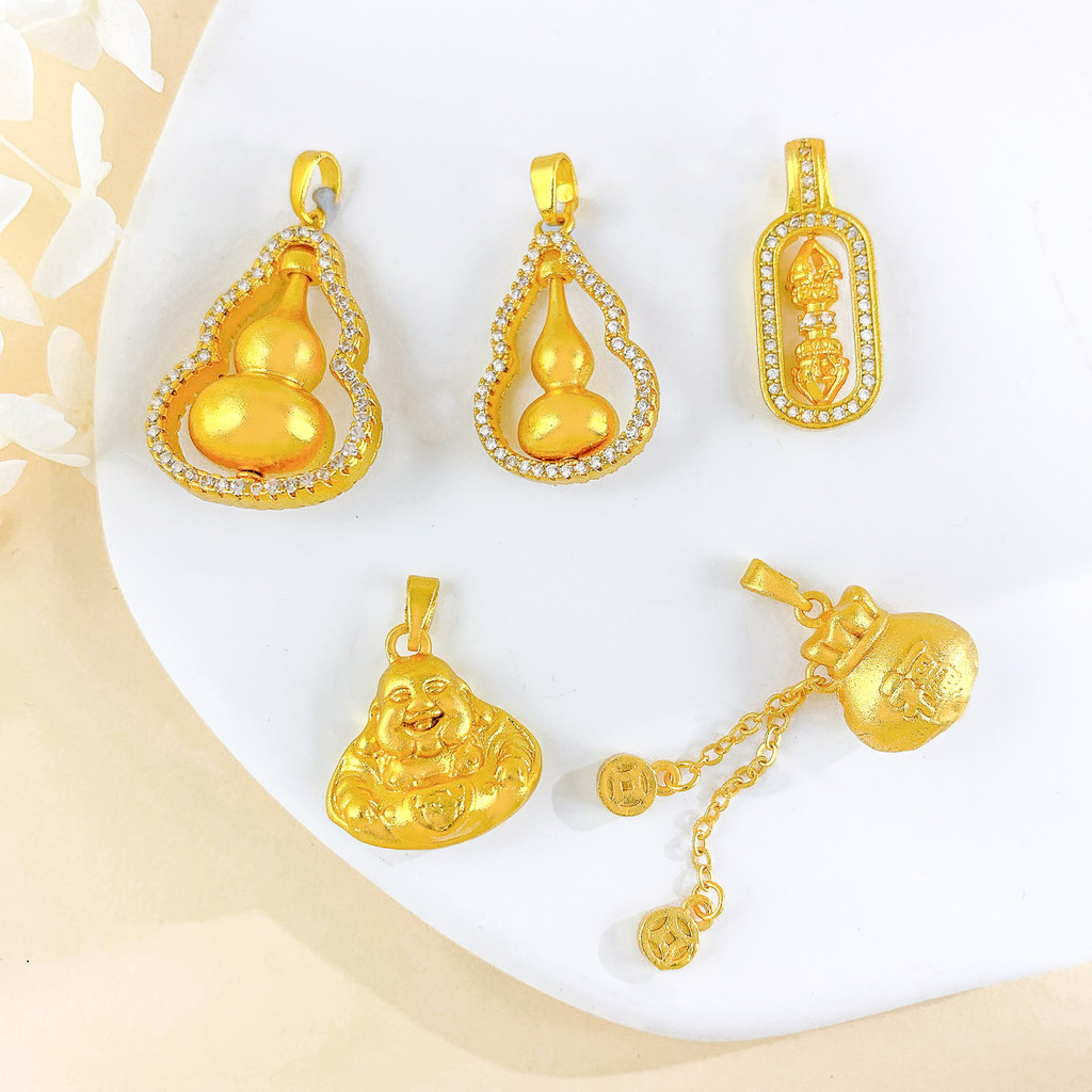 Dây chuyền mặt Phật Maitreya cười, mạ vàng đồng thật phương pháp cổ đại, phù hợp mọi style, không phai màu