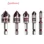 Dụng cụ mở lỗ Chamfer Mũi khoan Hex Shank Dụng cụ vát chế biến gỗ 82° Nút đếm đa kích thước chính xác