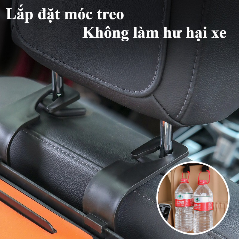 Hộp đựng đồ Ghế Sau (xe ô Tô) đa Năng Giá đỡ điện Thoại đựng Bình Nước Khăn Giấy Da PU Khay để Cốc
