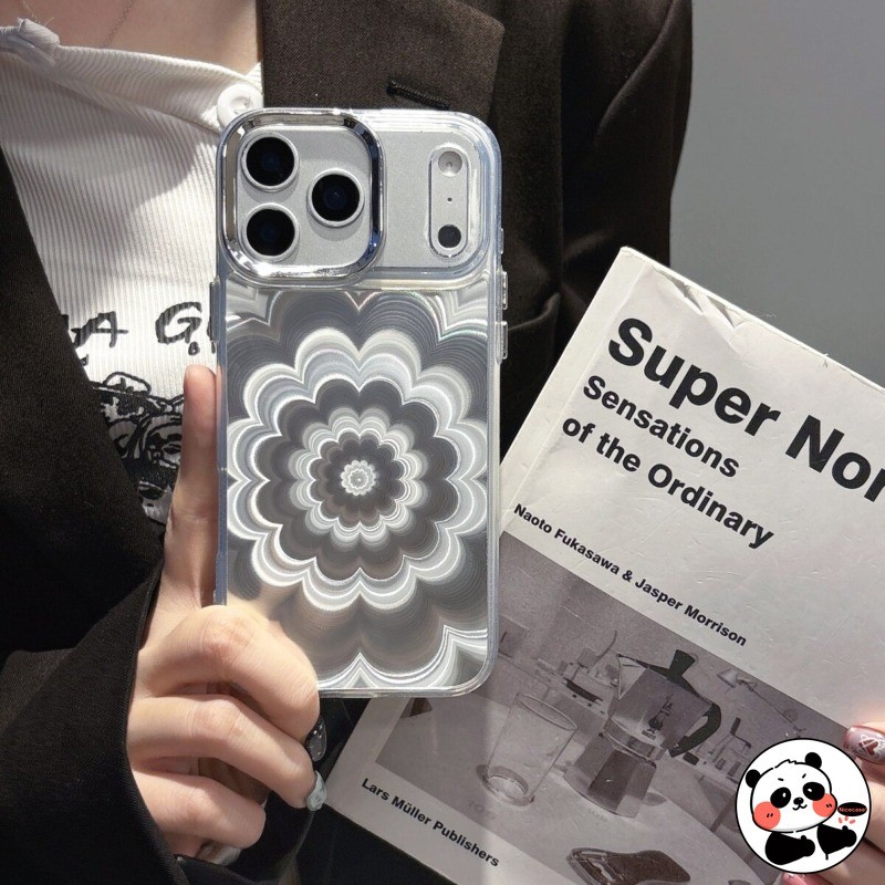 Ốp Điện Thoại Hoa Phantom Sang Trọng Cho iPhone Air 17 Pro Max 16E 16 15 14 Plus 13 12 11 Pro Max XR XS Max X 8 7 Plus SE3 SE2 2022 2020 Vỏ Mềm Chống Sốc Sáng Bóng Dễ Thương
