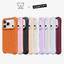 Ốp điện thoại silicon lỏng màu tím dâu tằm cho iPhone 17 Pro Max / 17Pro Air 16 15 14 13 Pro Max Vỏ bảo vệ chống sốc từ tính