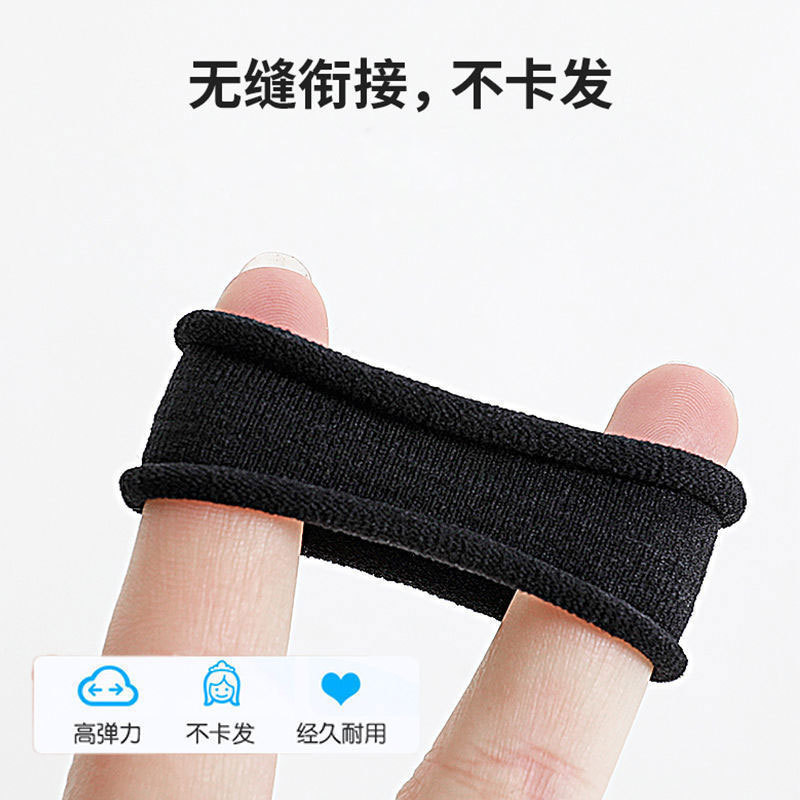 Cm khăn vòng cm dây cao su cm dây cao su đầu màu đen Dây buộc tóc liền mạch Dây buộc tóc Dây buộc tóc Dây buộc tóc Khăn thun Dây buộc tóc cm vòng cao su dây buộc đầu đen20260314