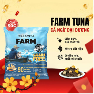 Gói Dùng Thử 50g Bite Of Wild Farm – Tiện Lợi & Giàu Topping Thịt Sấy