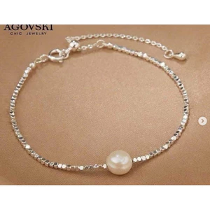 VÒNG TA.Y NG.ỌC TRAI BẠC 925 AGOVSKI M2434091BF