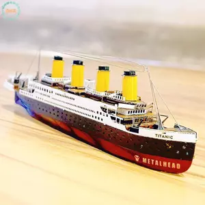 Màu Mới Titanic Xếp Hình DIY Tàu Du Lịch Lắp Ráp Bộ Dụng Cụ Mô Hình Trẻ Em Đồ Chơi Giáo Dục Tốt