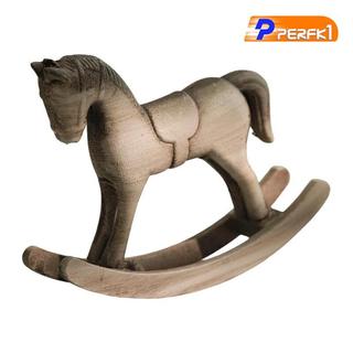 Bập bênh Ngựa Gỗ Điêu Khắc, Nghệ Thuật Trang Trí Thiết Kế Retro Tượng Trang Trí Cho Trung Tâm, Văn Phòng, Bàn Đầu Giường, Mặt Bàn