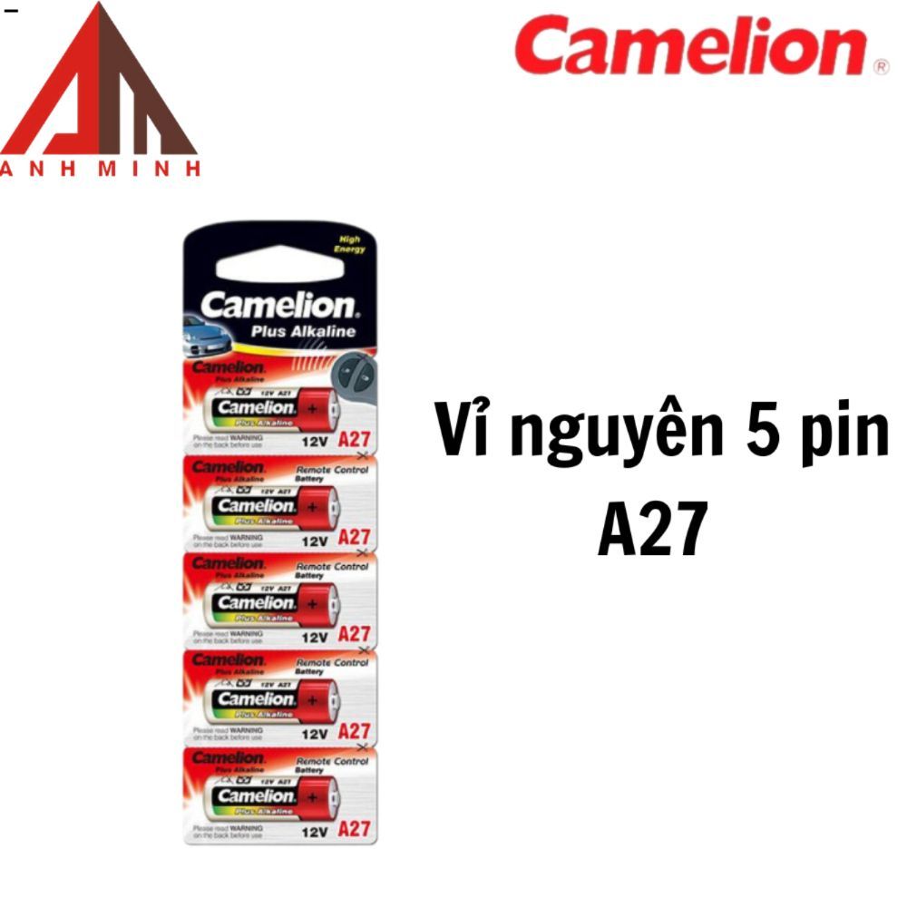 Pin Camelion A23 A27 12V Alkaline – cho cửa cuốn, chuông cửa điện tử, remote smartkey...