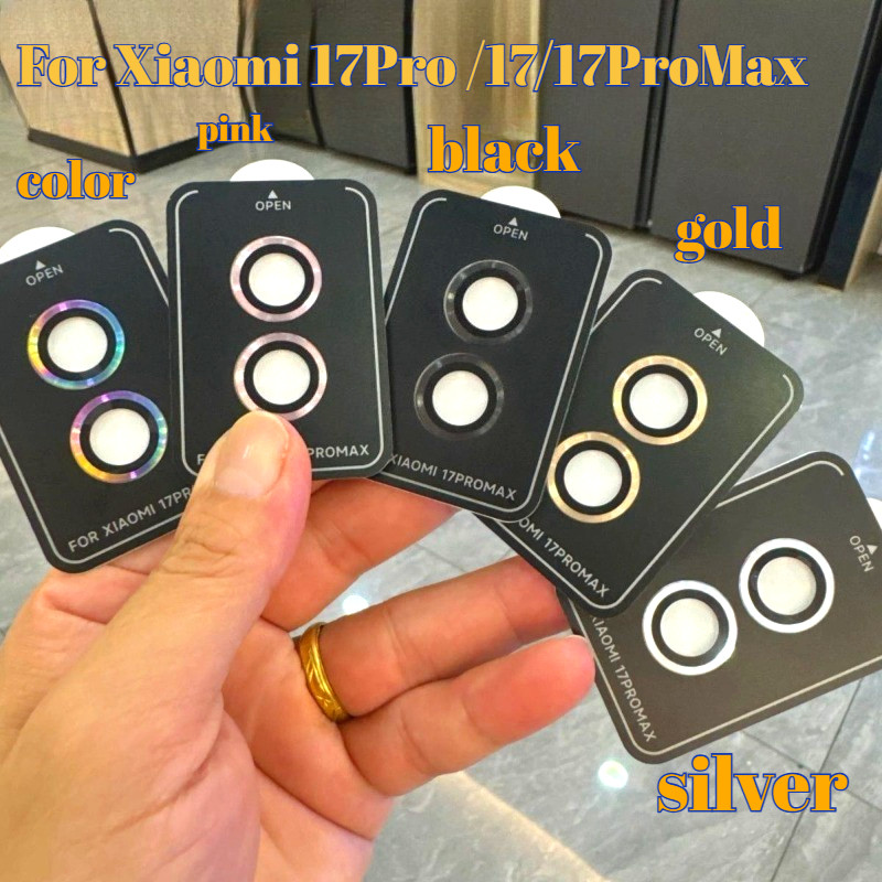 Dành Cho Xiaomi 17Pro 17 17ProMax Hợp Kim Nhôm Ống Kính Máy Ảnh Kính Cường Lực Cho Xiaomi 17 Pro Max Full Cover Kim Loại Camera Bảo Vệ Ống Kính Vòng Nắp