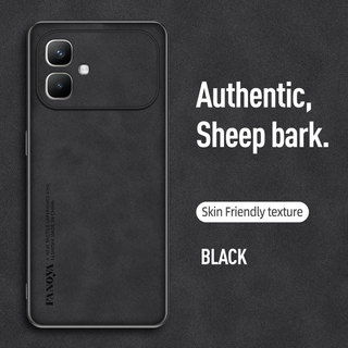 Áp dụng cho Vỏ Infinix Smart 20 X6840 X6840B Da cừu cao cấp, được làm bằng vỏ cứng thân thiện với da, điện thoại chống rơi và hấp thụ sốc
