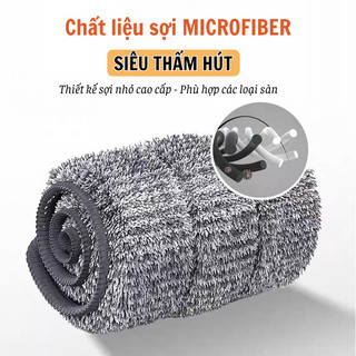 Miếng Lau Nhà Tự Vắt Bunnies House – Dày Dặn, Thấm Hút Cao