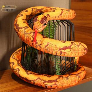 PlumHOUSE Nhân Tạo Python Sang Trọng Đồ Chơi Rắn Dài Vàng Cam Xanh Python Sang Trọng Đồ Chơi Trang Trí Nhà Ngày Lễ Trang Trí VN