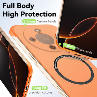 Desxz Luxury Magnetic Slim cho Honor X9d HonorX9d MTN-NX1 Vỏ điện thoại không khung Matte Chống trầy xước Vỏ PC cứng Vỏ giáp chống sốc không viền