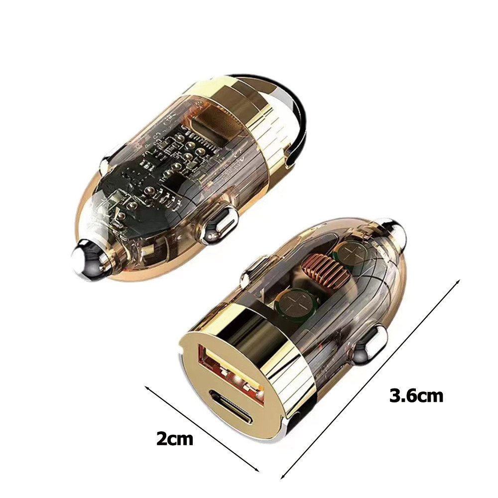 Bộ sạc xe hơi loại-120W sạc siêu nhanh vô hình sạc xe hơi ẩn mini tab kéo sạc xe hơi Bộ sạc điện thoại di động QC3.0