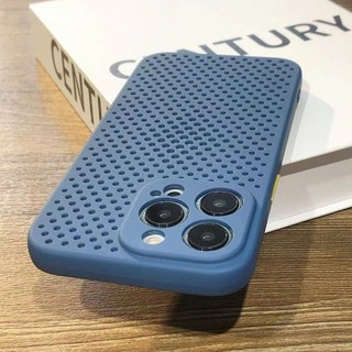 Ốp Điện Thoại Mềm Silicon Tản Nhiệt Cho iPhone 11 12 13 14 15 16 17 Pro Max XS Max XR 7 8 Plus Ốp Lưng Thoáng Khí