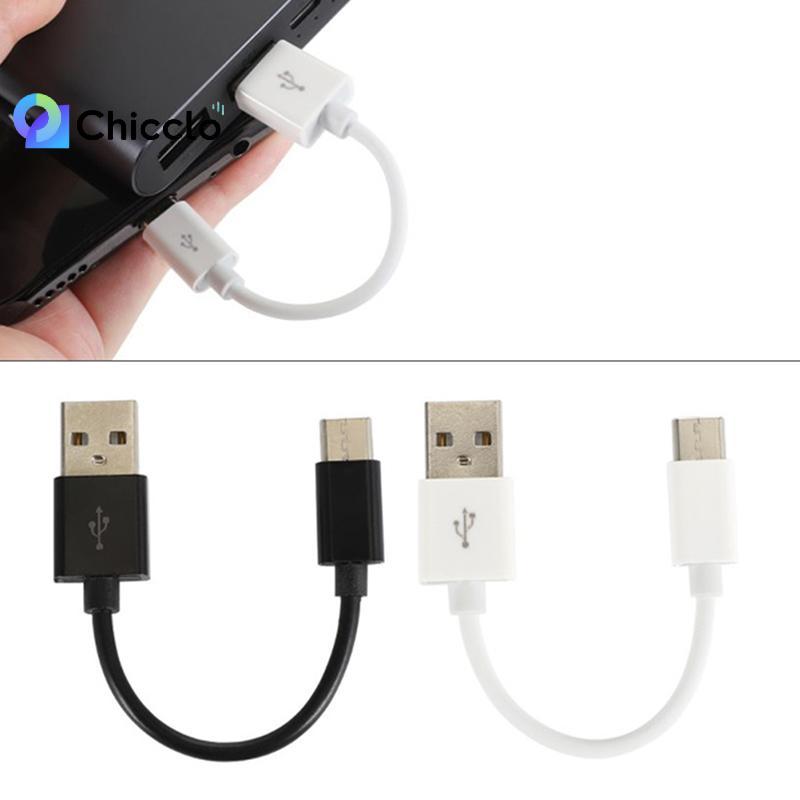 [chiccloset0] Cáp Micro USB Type C 10cm Sạc Nhanh Ngắn Cho Điện Thoại Dây Dữ Liệu USB Dây Chuyển Đổi USB Đẹp