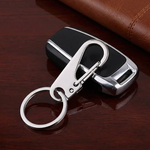 Móc khóa bằng thép không gỉ dành cho nam giới bền chắc phụ kiện đeo hông. kiểu dáng đơn giản