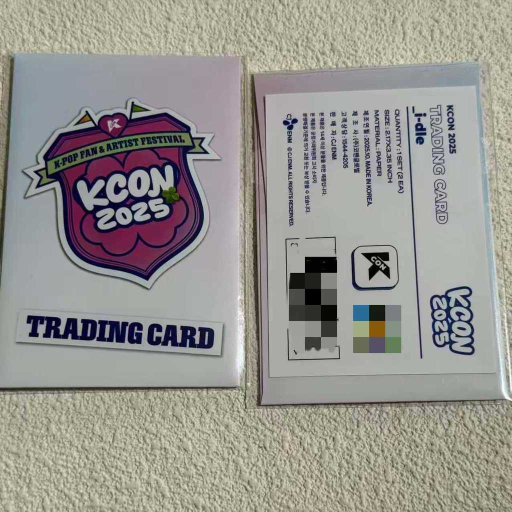 I-dle 2025-kcon Photocard Thẻ giao dịch ngẫu nhiên