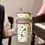 Bình Giữ Nhiệt Cute 710Ml - Thời Trang và Tiện Lợi, Có Quai Sách, Inox 304 Giữ Nhiệt Tuyệt Vời!