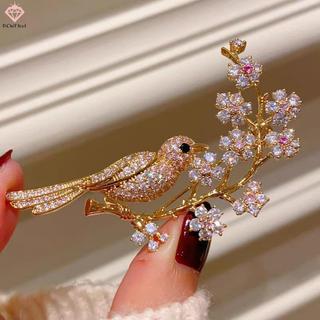 Trâm cài hoa Magpie sang trọng - phụ kiện trang sức sáng tạo cho công việc và các sự kiện