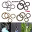Móc chìa khóa mùa xuân O-ring màu vàng đen bạc, làm từ hợp kim kẽm mạ bền đẹp