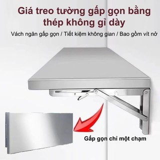 Kệ inox Treo Tường Đa Năng Giá Treo Tường gấp gọn Chịu tải trọng lên đến 150kg