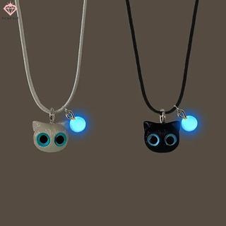Mặt Dây Chuyền Dạ Quang Hình Mèo Hoạt Hình Dễ Thương, Made from Plastic - Perfect as Jewelry Gift