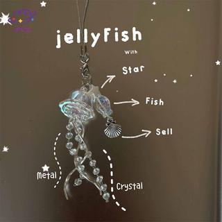 HFTOY Oril Dream Jellyfish - Móc Khóa Hình San Hô trong suốt, Thiết Kế Marine Life