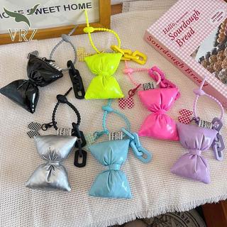 VRZ Da Cotton Đầy Nơ Móc Khóa Mặt Dây Chuyền Ngọt Nơ Móc Khóa Mặt Dây Chuyền Đa Năng Thời Trang Bapa Phụ Kiện Trang Trí HOT